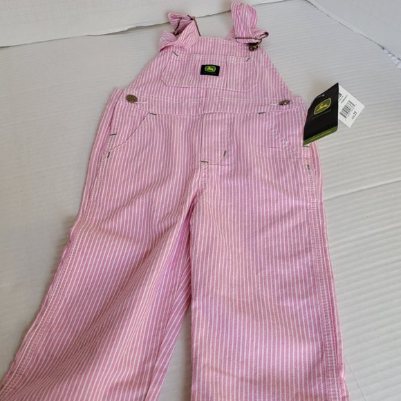 John Deere Bottoms New John Deere Pink White Stripes Denim Girls
